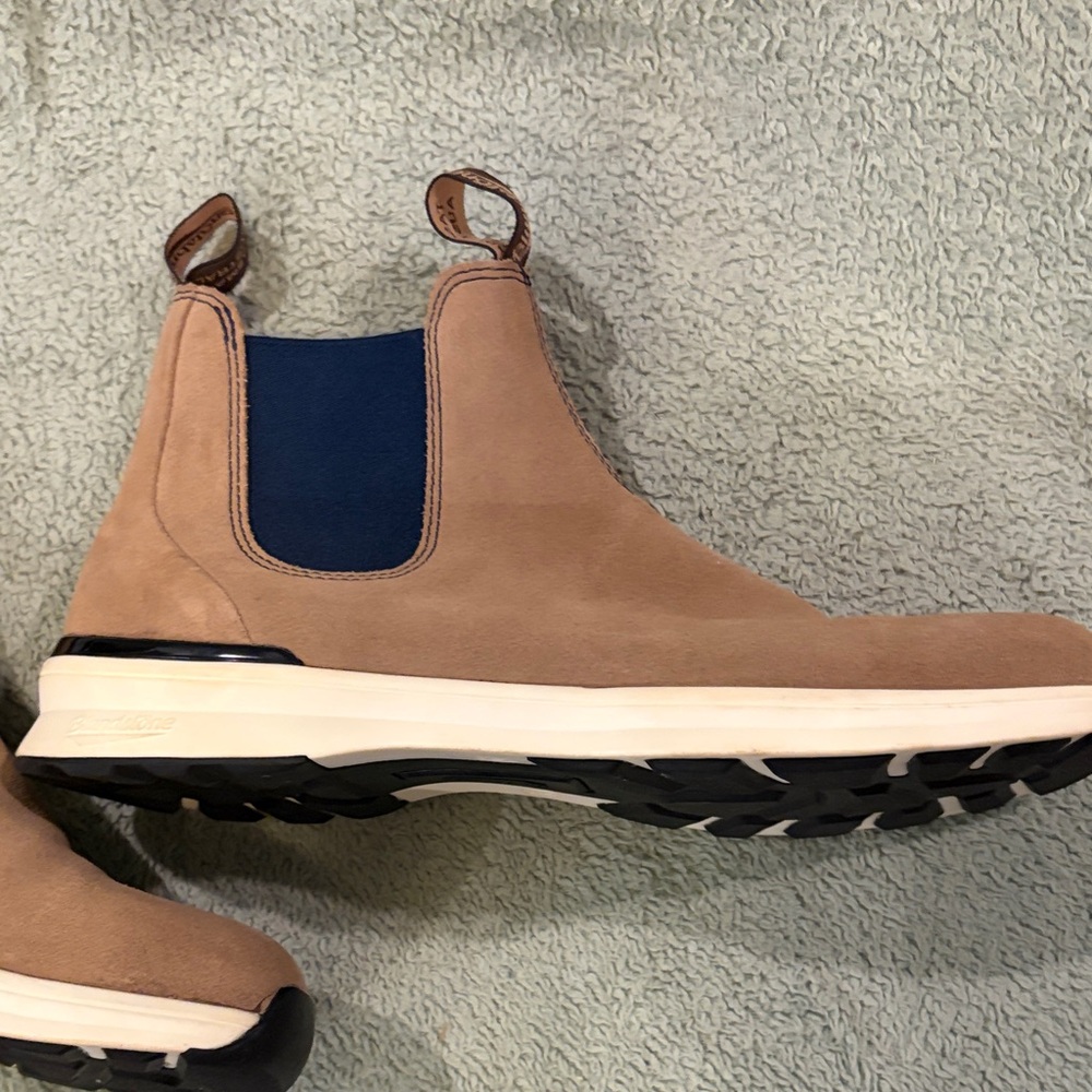 Blundstone Men’s Tan and Navy Chelsea Boots in sz 12 - Picture 9 of 11